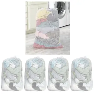 4PC X-Large Mesh Laundry Bags Storage Wash Clothes Bra Delicate Lingerie 36"x24"