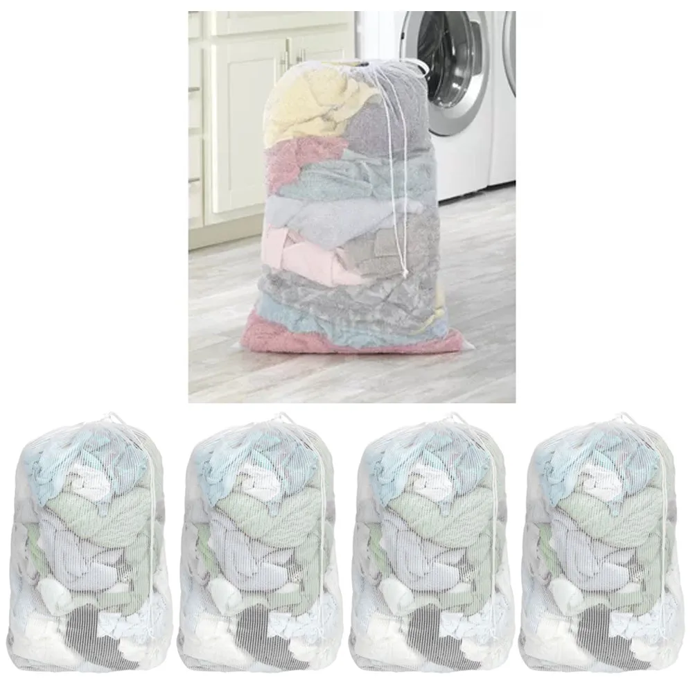 4PC X-Large Mesh Laundry Bags Storage Wash Clothes Bra Delicate Lingerie 36"x24"