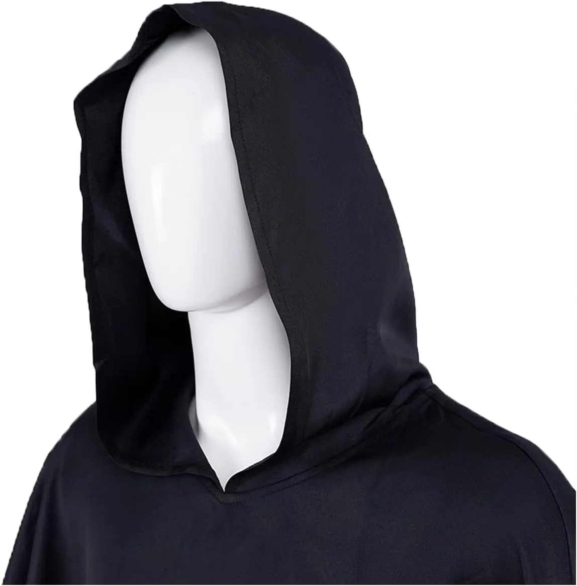 Adult Puss Costume in Boots Cosplay The Big Bad Wolf Cloak Robe Death Wolf Black Hooded Cape Halloween Outfits