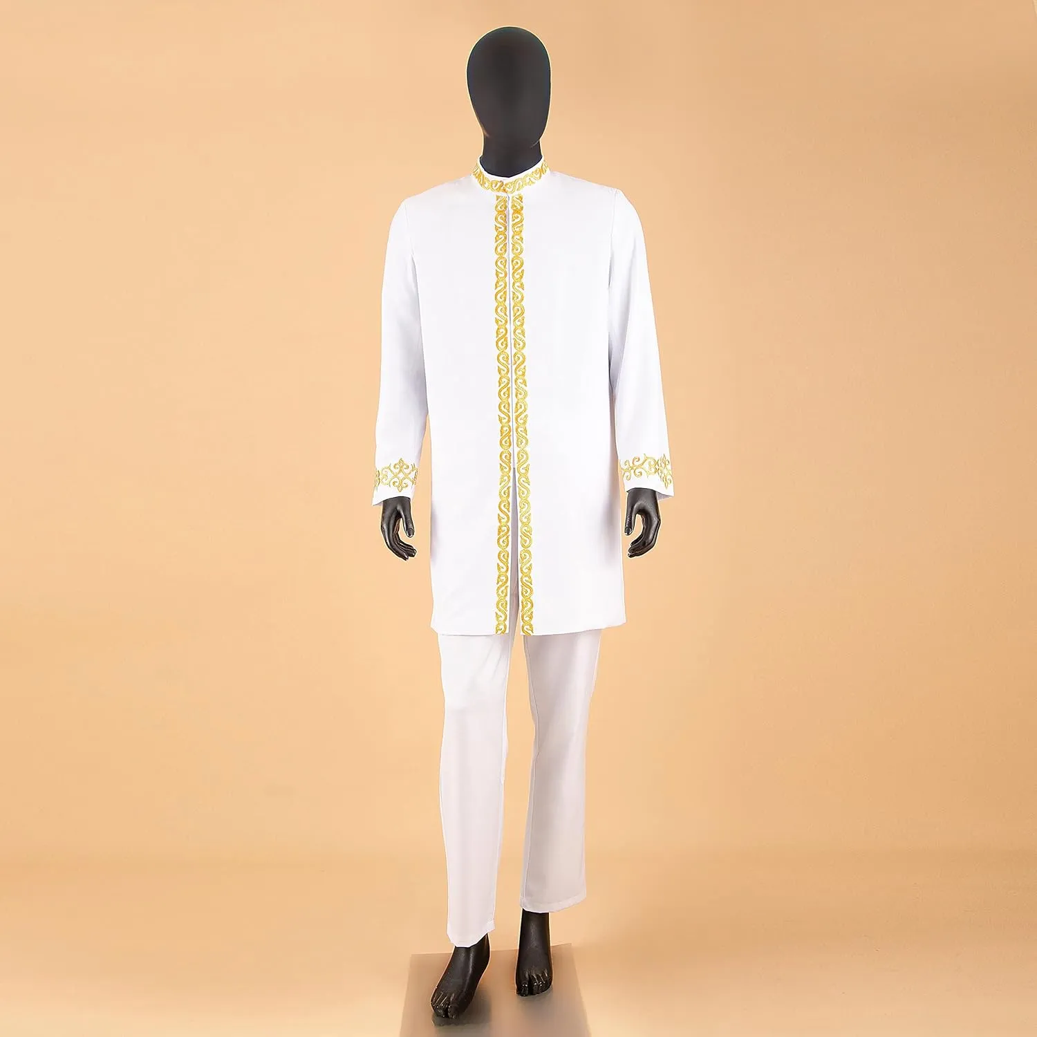 African Suit for Men Dashiki Coats and Ankara Pants 2 Piece Set Wedding Evening Outfits Slim Fit Outwear Jacket Clothes