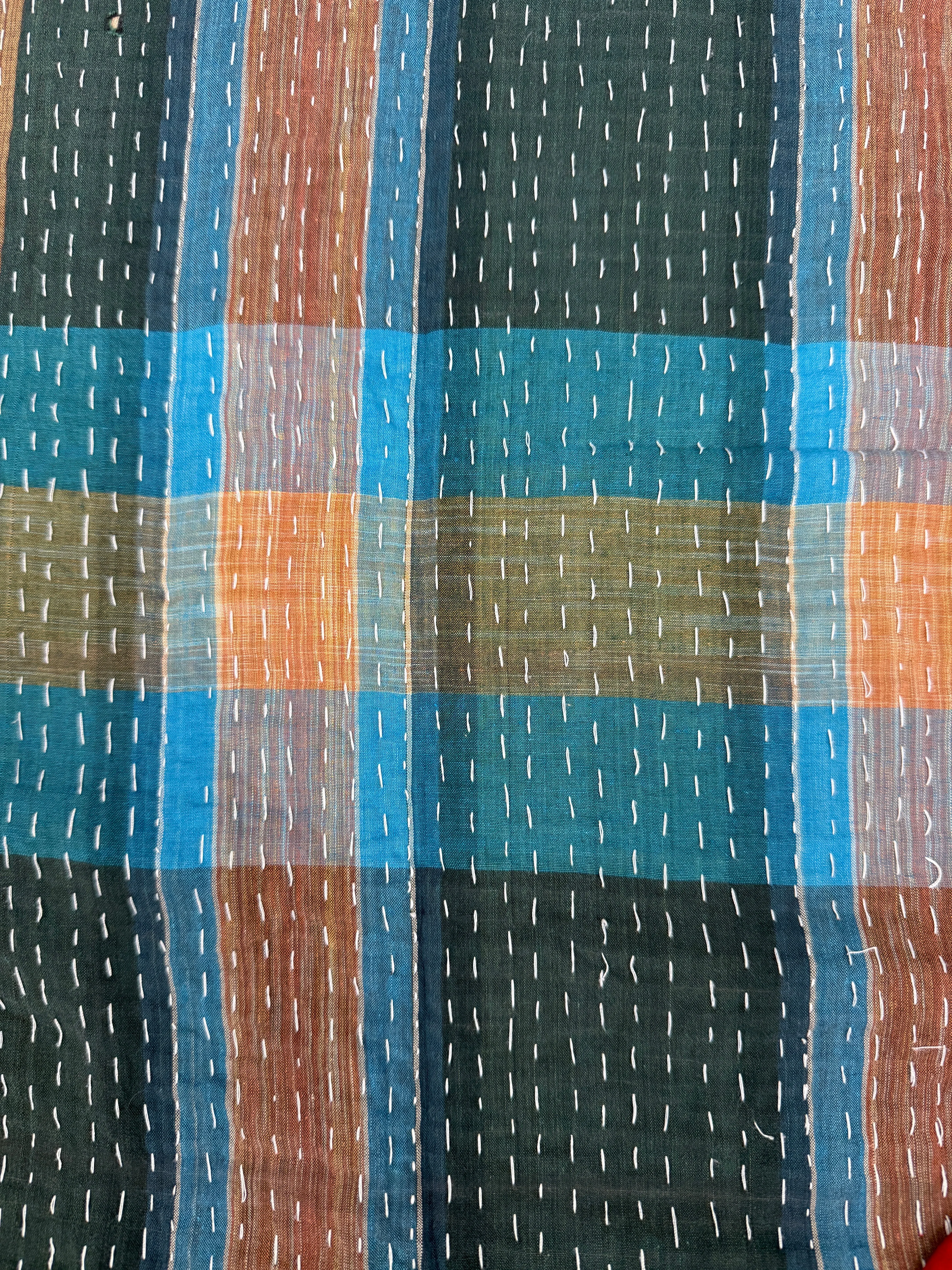 Alappuzha Kantha Quilted Cotton Jacket Reversible