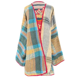 Alappuzha Kantha Quilted Cotton Jacket Reversible