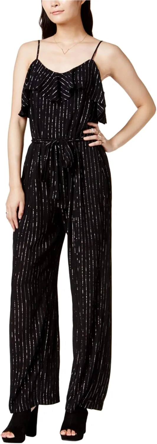 Bar Iii Womens Woven Striped Jumpsuit
