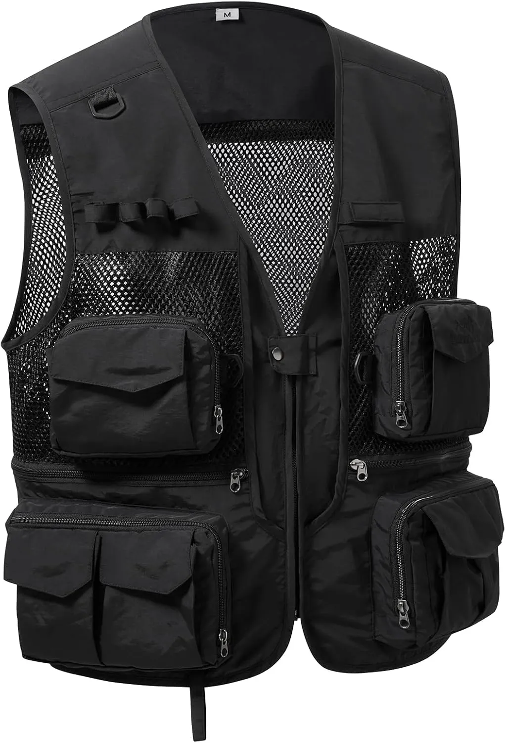 BASSDASH Men's Women's Utility Fishing Cargo Vest Outdoor Safari Photography Work Vest with Multi Pockets Mesh Back FV14