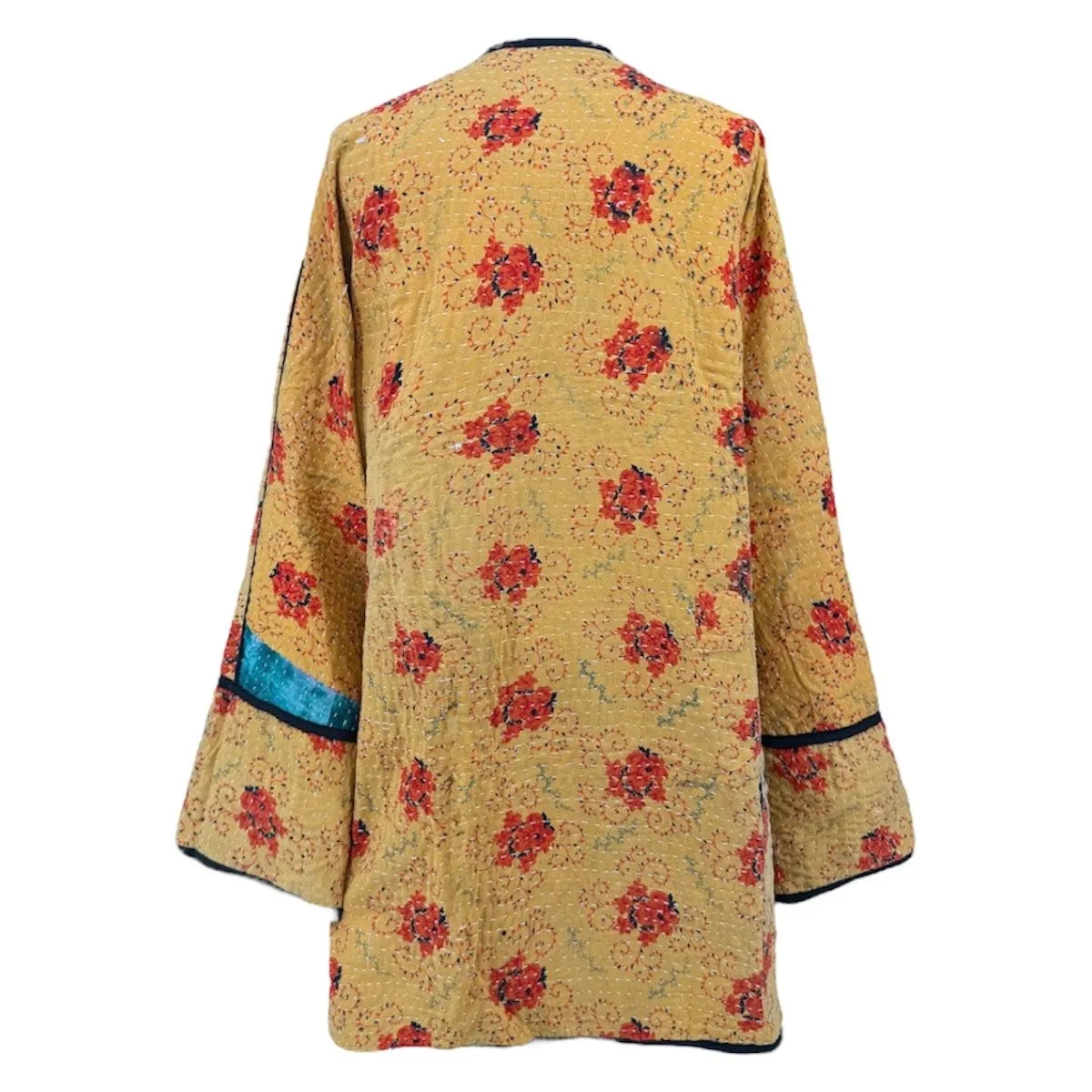 Besant Kantha Quilted Cotton Jacket Reversible