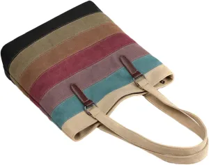 BESPORTBLE Ladies Bucket Bag Canvas Tote Bag Aesthetic Cute Shoulder Bag for Outings