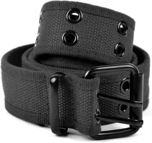Boxed Gifts Parquet Casual Canvas Belt - Double Hole, Double Grommets for Men & Women