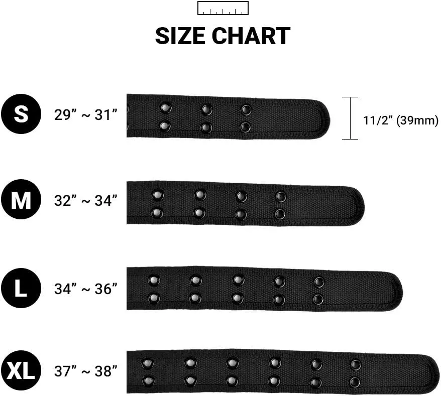 Boxed Gifts Parquet Casual Canvas Belt - Double Hole, Double Grommets for Men & Women