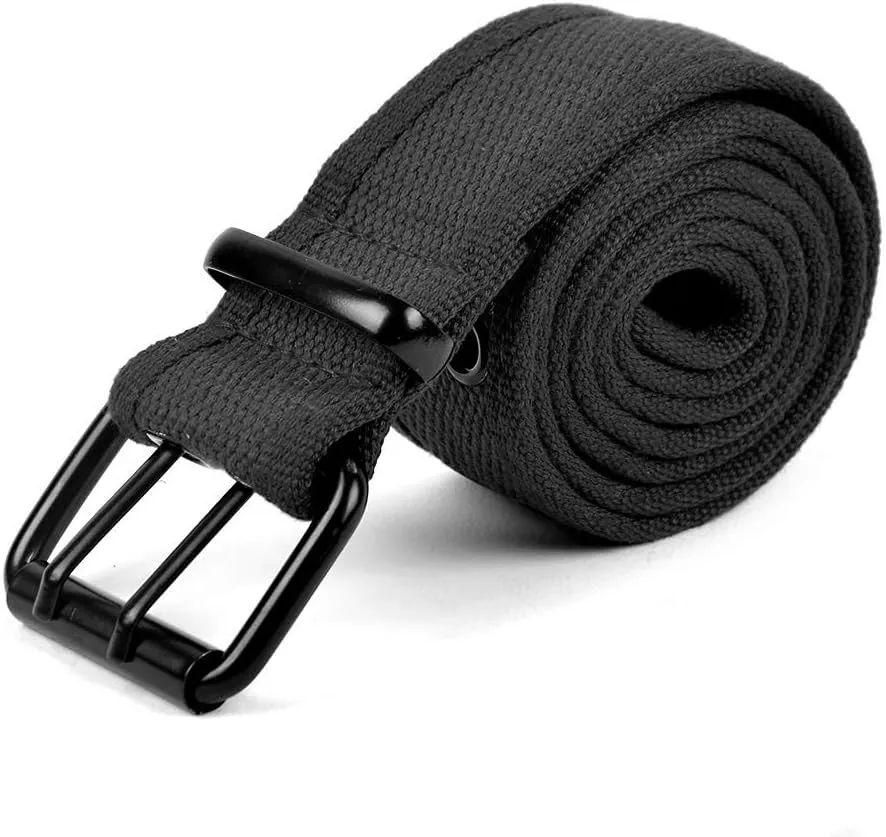 Boxed Gifts Parquet Casual Canvas Belt - Double Hole, Double Grommets for Men & Women