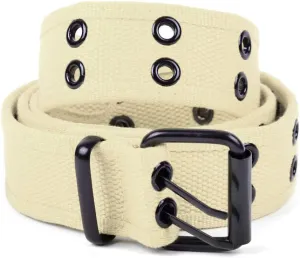 Boxed Gifts Parquet Casual Canvas Belt - Double Hole, Double Grommets for Men & Women