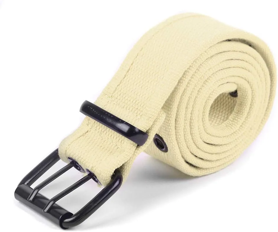 Boxed Gifts Parquet Casual Canvas Belt - Double Hole, Double Grommets for Men & Women