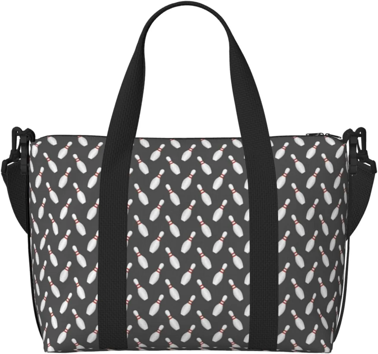 Carry On Duffle Bags Overnight Weekender Bags for Women, Bowling Pins Personal Item Travel Bag, Travel Essentials Sport Gym Bag for Men Women