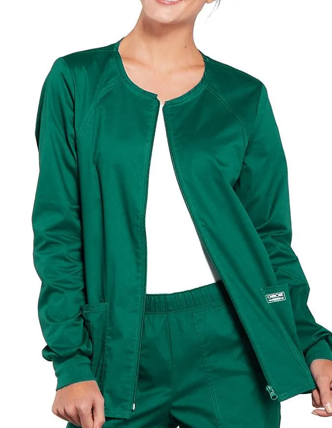 Cherokee Workwear Women's Zip Front Warm Up Jacket