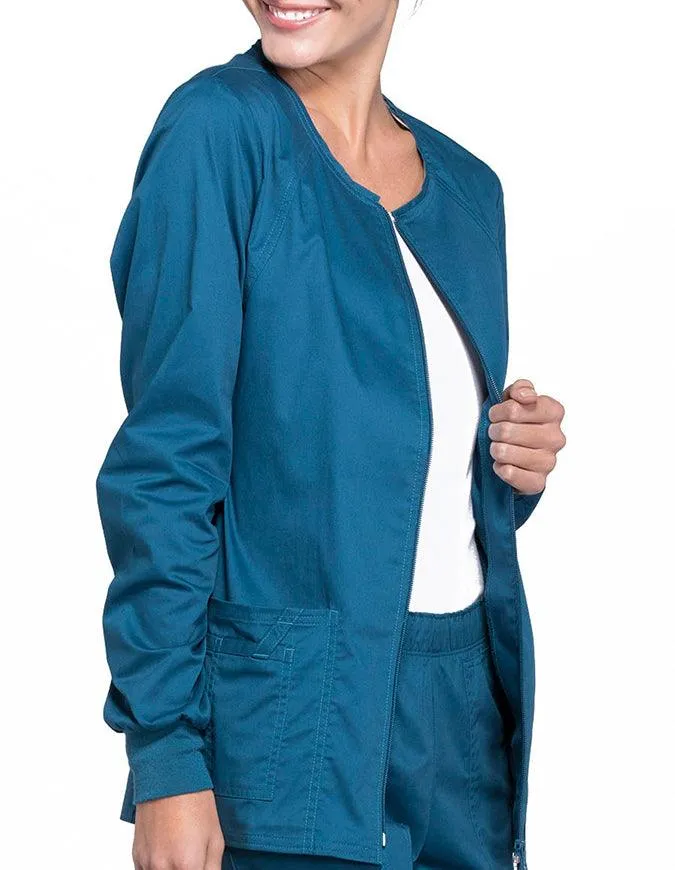 Cherokee Workwear Women's Zip Front Warm Up Jacket