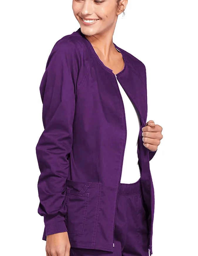 Cherokee Workwear Women's Zip Front Warm Up Jacket