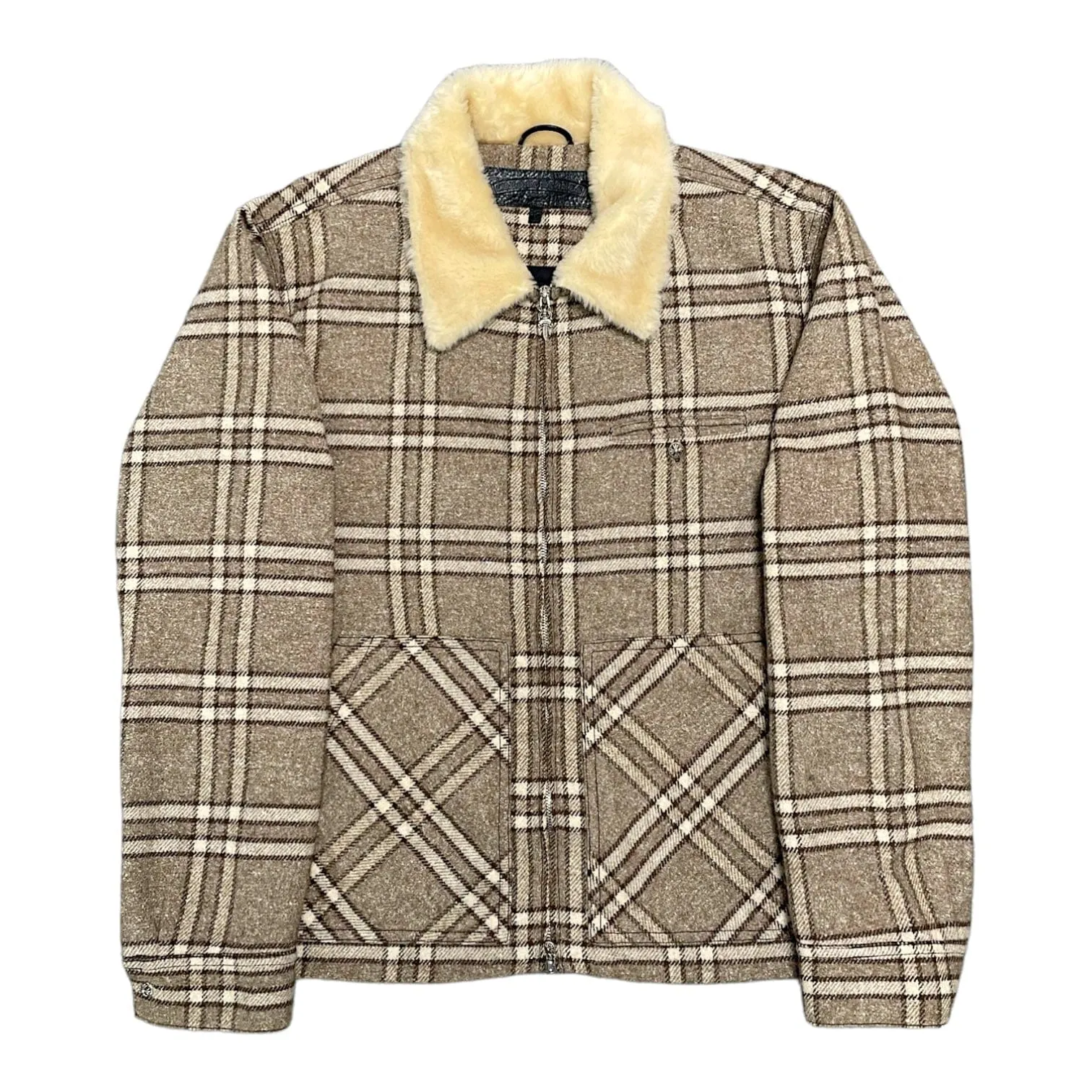 Chrome Hearts Sherpa Flannel Brown