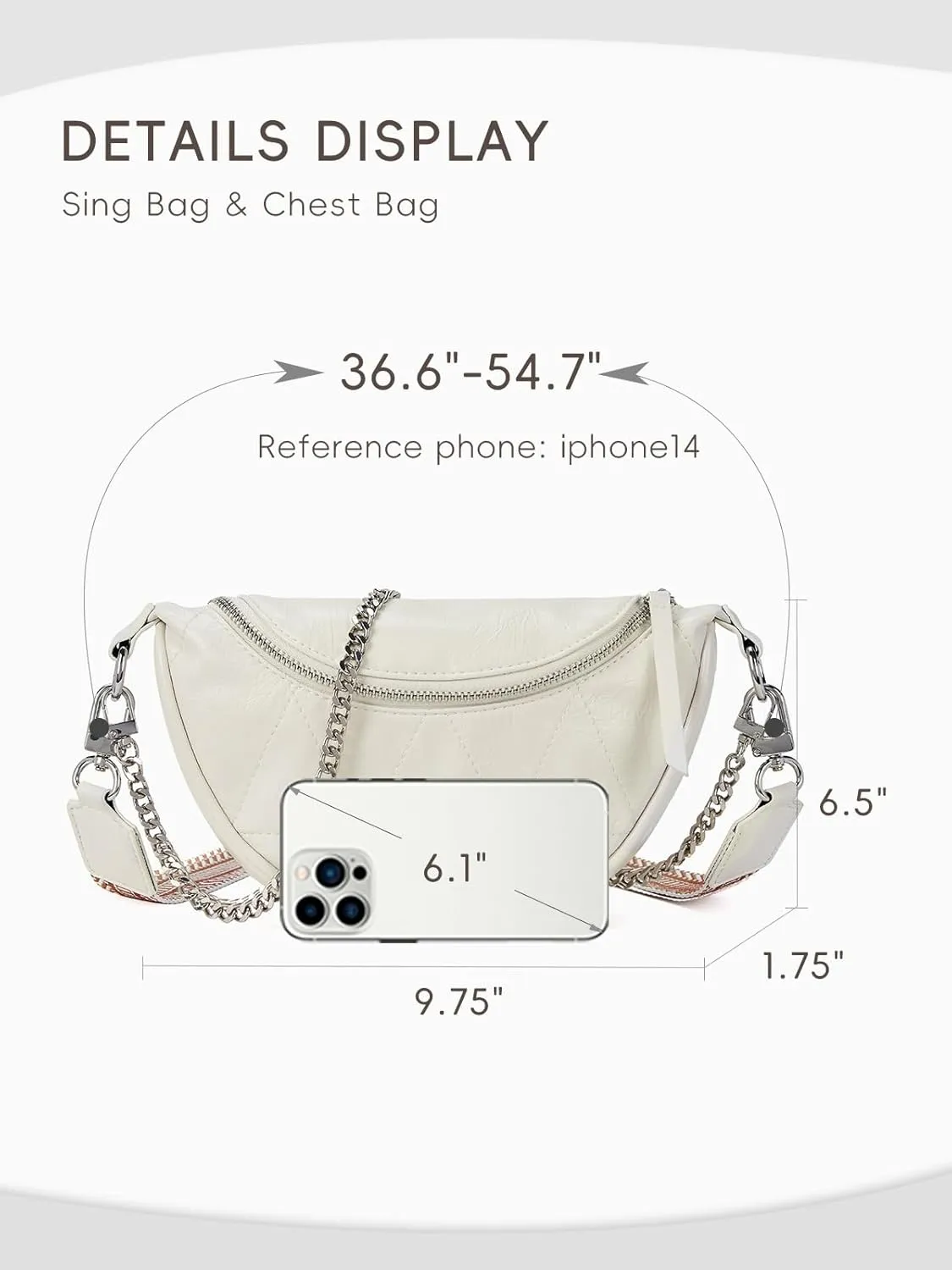 CLUCI Crossbody Bags for Women Fanny Pack Leather Sling Bag for Women Cross Body Bag for Woman Crossbody Bag Travel