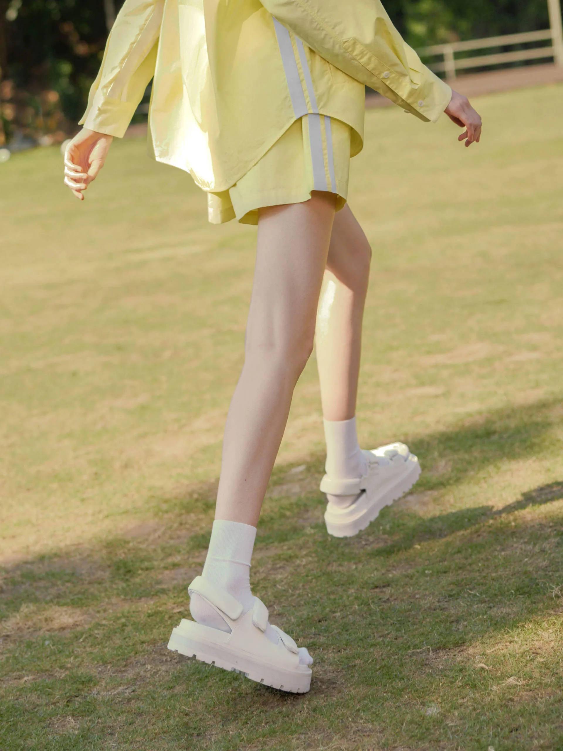 Contrast Trim Drawstring Shorts