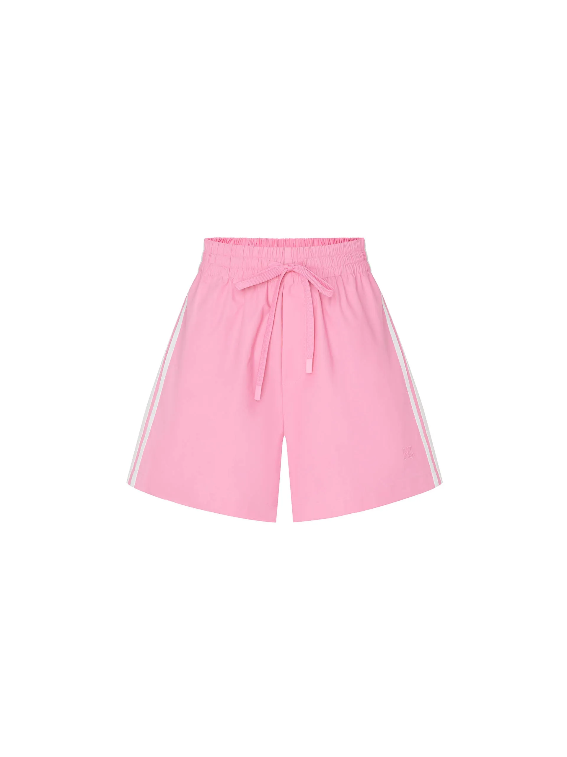 Contrast Trim Drawstring Shorts