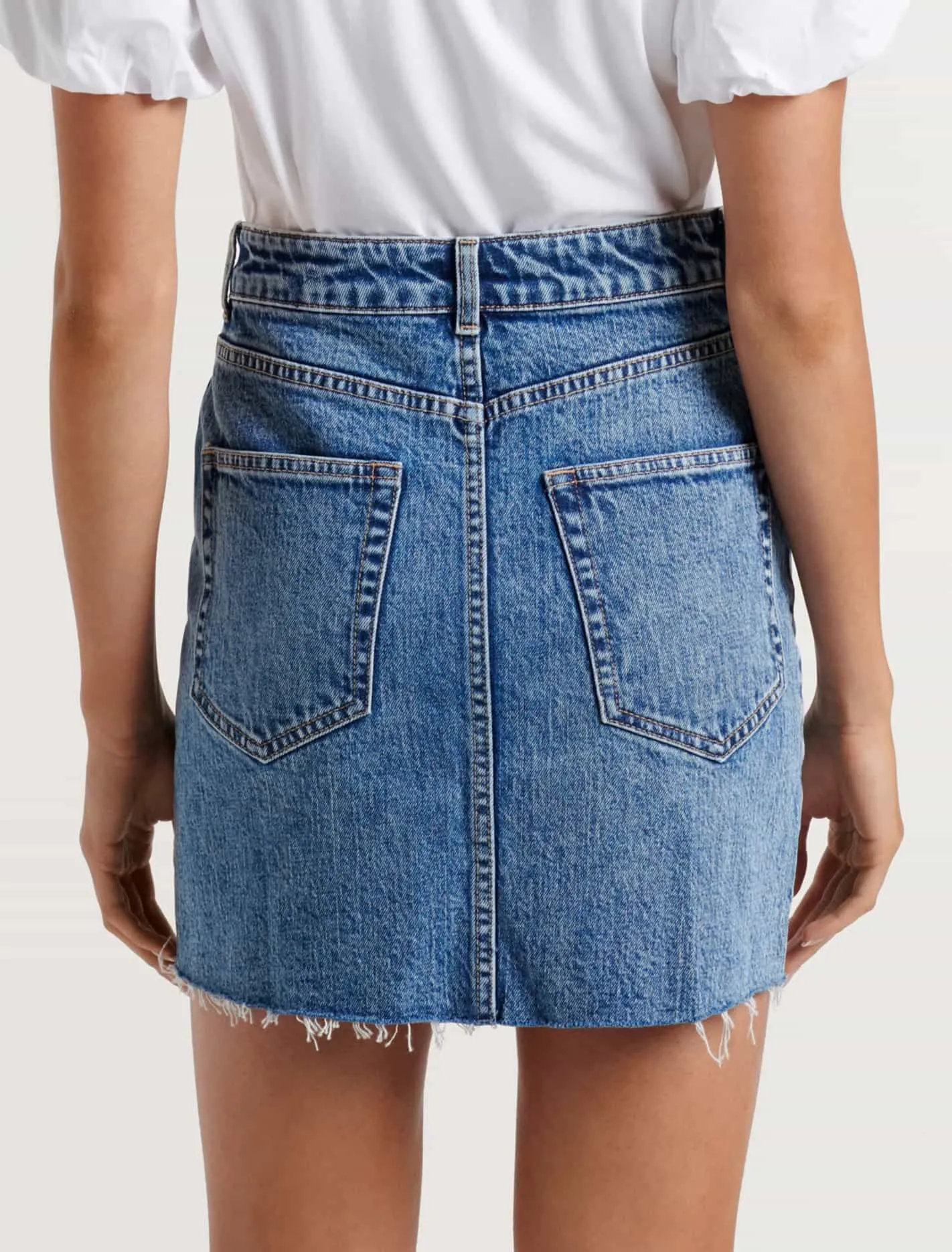 Courtney Vintage Denim Mini Skirt