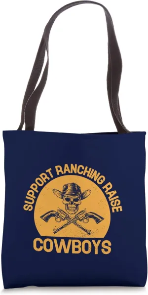 Cowboy Boots Western Rodeo Country Saddle Horse Riding Tote Bag