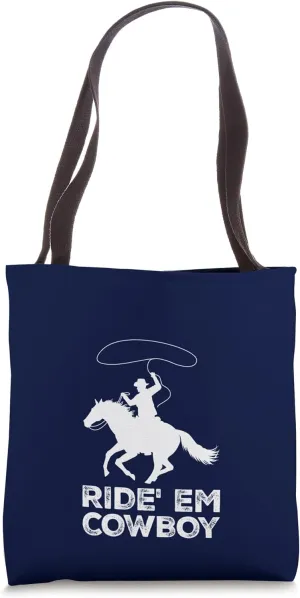 Cowboy Boots Western Rodeo Country Saddle Horse Riding Tote Bag