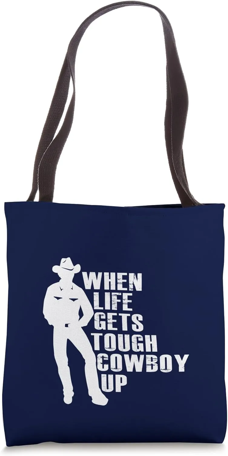 Cowboy Boots Western Rodeo Country Saddle Horse Riding Tote Bag