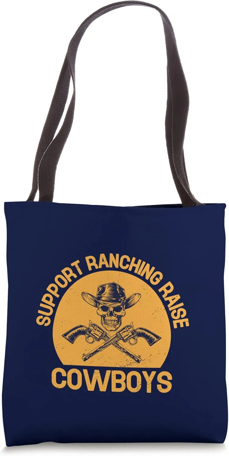 Cowboy Boots Western Rodeo Country Saddle Horse Riding Tote Bag