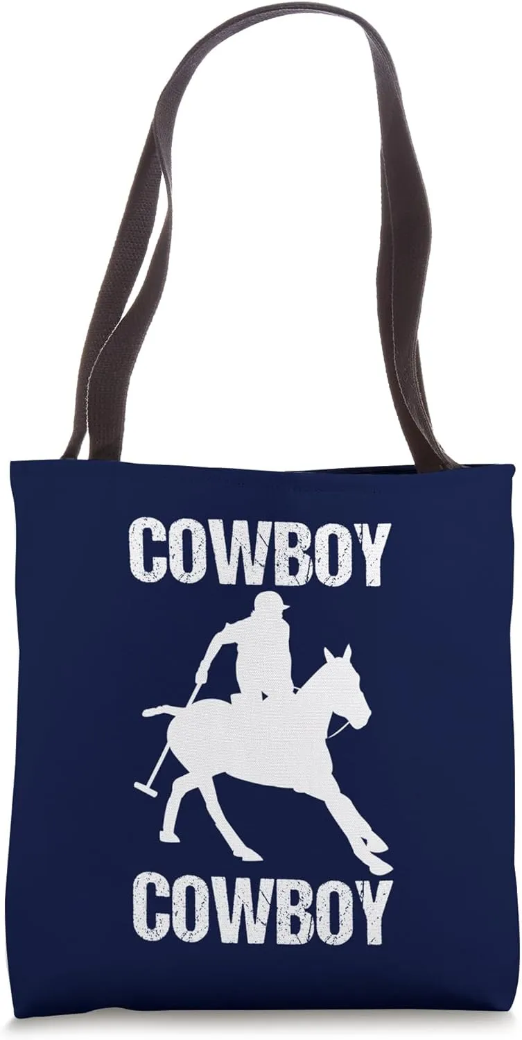 Cowboy Boots Western Rodeo Country Saddle Horse Riding Tote Bag