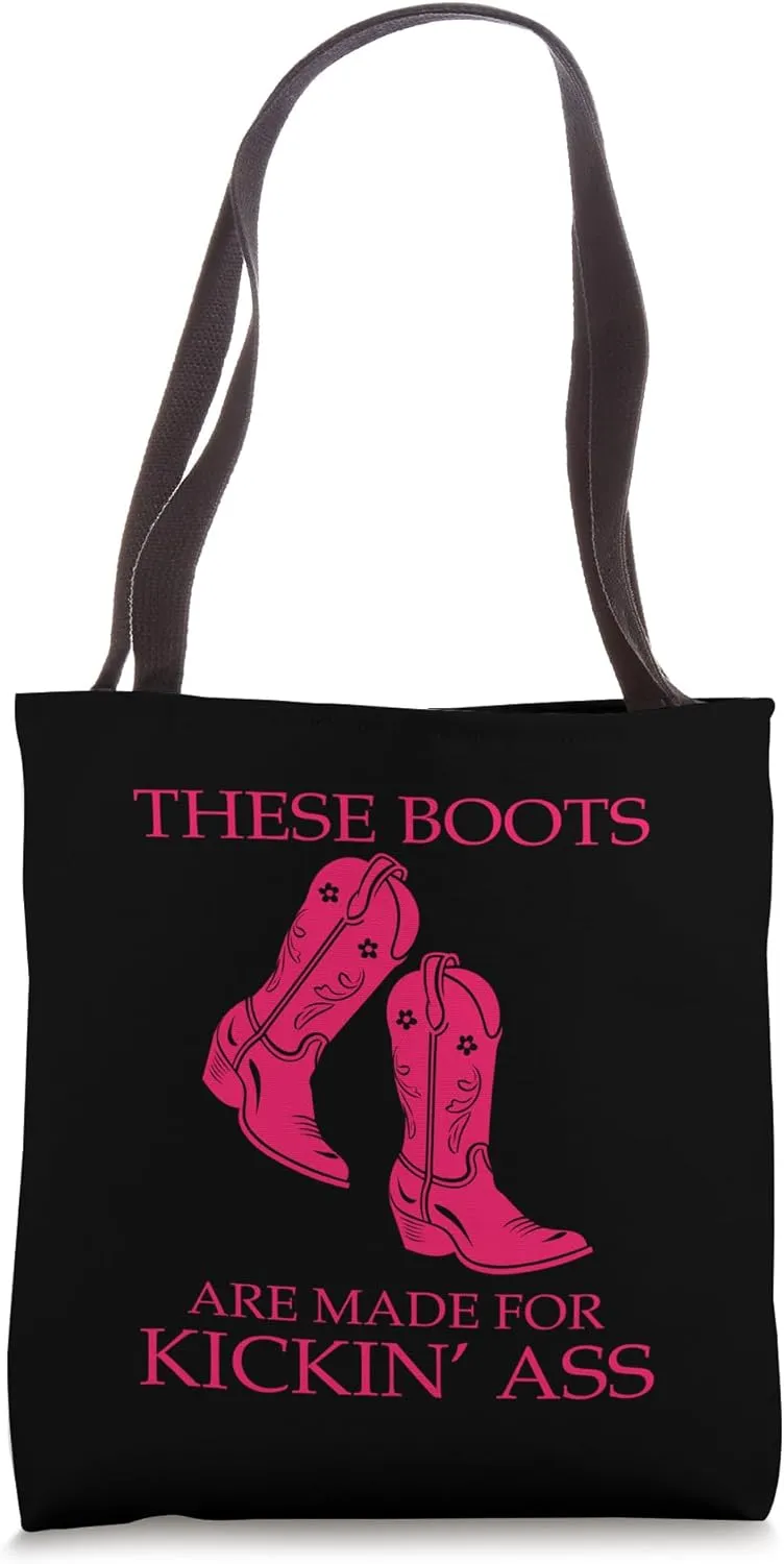 Cowboycore Kickin Ass Save A Horse Ride A Cowboy Saddle Up Tote Bag