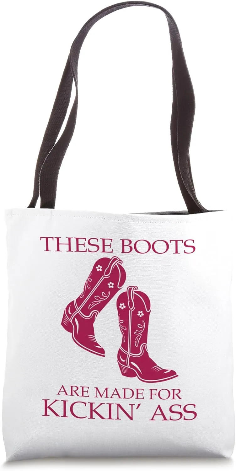 Cowboycore Kickin Ass Save A Horse Ride A Cowboy Saddle Up Tote Bag