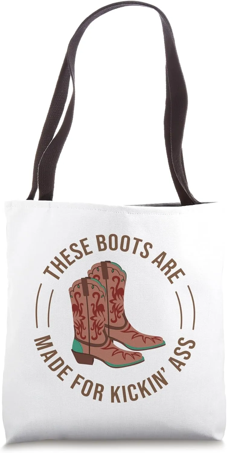 Cowboycore Kickin Ass Save A Horse Ride A Cowboy Saddle Up Tote Bag