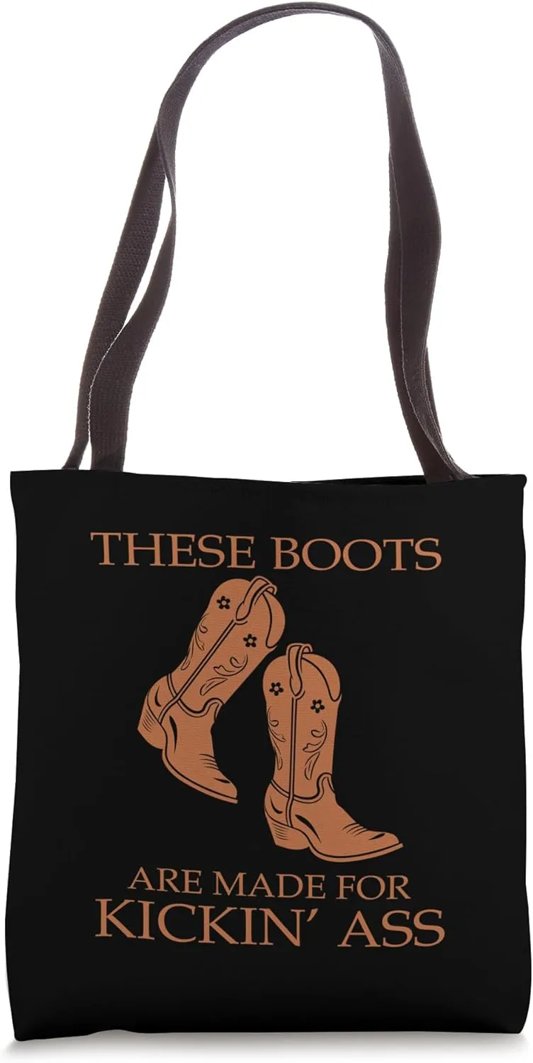 Cowboycore Kickin Ass Save A Horse Ride A Cowboy Saddle Up Tote Bag