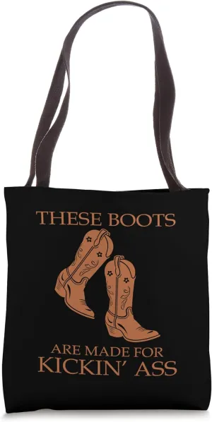 Cowboycore Kickin Ass Save A Horse Ride A Cowboy Saddle Up Tote Bag