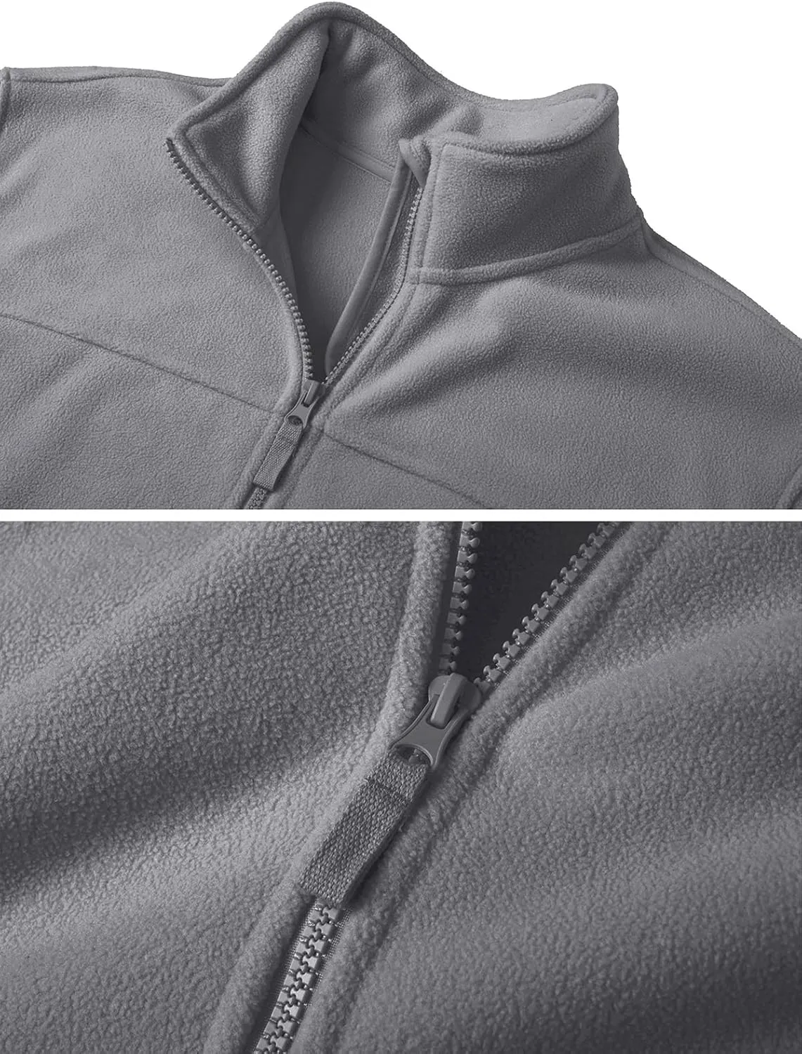 CRYSULLY Men's Fleece Tactical Military Jacket Winter Full Zip Warm Thicken Military Coats