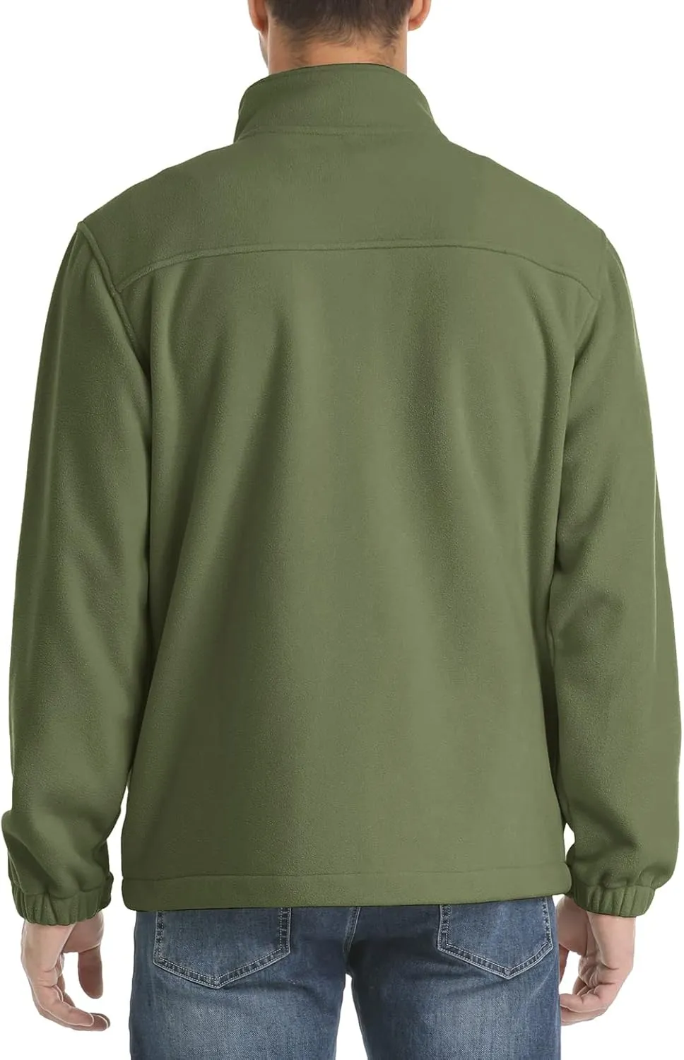 CRYSULLY Men's Fleece Tactical Military Jacket Winter Full Zip Warm Thicken Military Coats