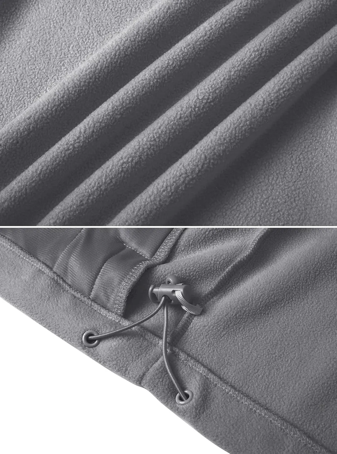 CRYSULLY Men's Fleece Tactical Military Jacket Winter Full Zip Warm Thicken Military Coats