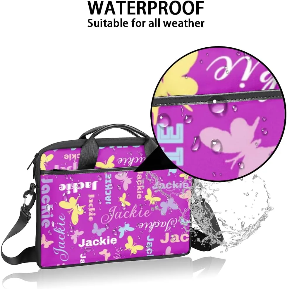 Custom Laptop Bag 15 Inch with Name Personalized Laptop Shoulder Bag Case Briefcases for Women Men Gifts