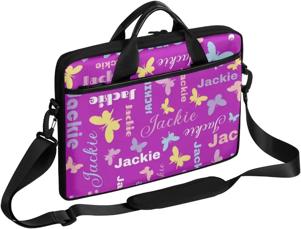 Custom Laptop Bag 15 Inch with Name Personalized Laptop Shoulder Bag Case Briefcases for Women Men Gifts