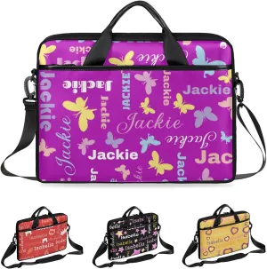 Custom Laptop Bag 15 Inch with Name Personalized Laptop Shoulder Bag Case Briefcases for Women Men Gifts