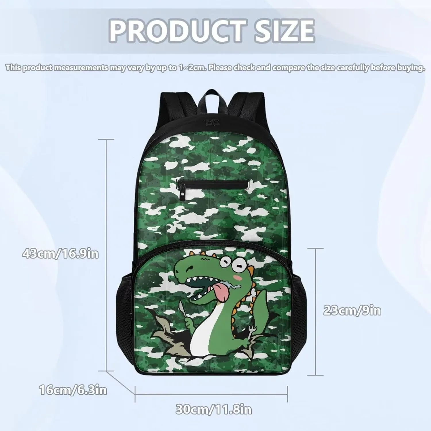 Dinosaur Bookbag 3 in 1 Kids Backpack and Lunch Box Set Boys large capacity Pencil Pouch for Boys Insulated Lunch Bags for School
