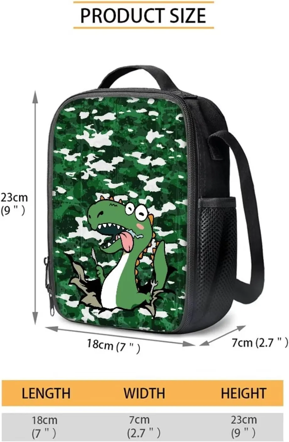 Dinosaur Bookbag 3 in 1 Kids Backpack and Lunch Box Set Boys large capacity Pencil Pouch for Boys Insulated Lunch Bags for School