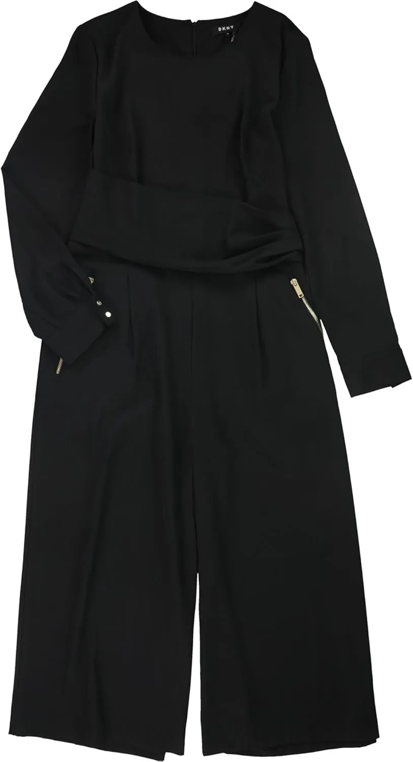 Dkny Womens Long Sleeve Jumpsuit
