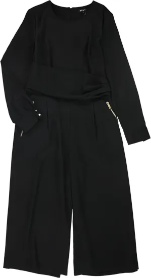 Dkny Womens Long Sleeve Jumpsuit