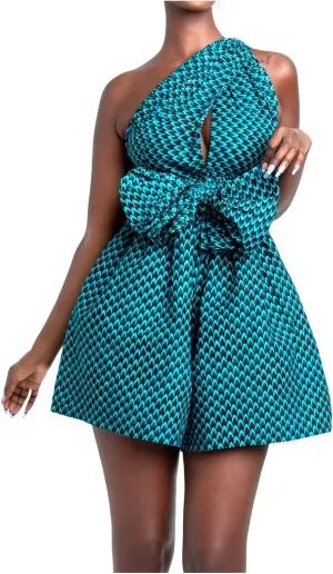 Erinaco Women Sexy Boho African Dress Multi-Way Dress Long Maxi Dress V-Neck Pleated Dress Floral Print