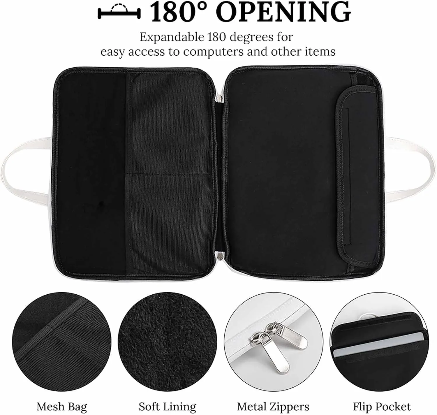 Field Of Tulips And Windmill Leather Bag Laptop Case Slim Water Resistant Computer Bags with Handle Briefcase for Work