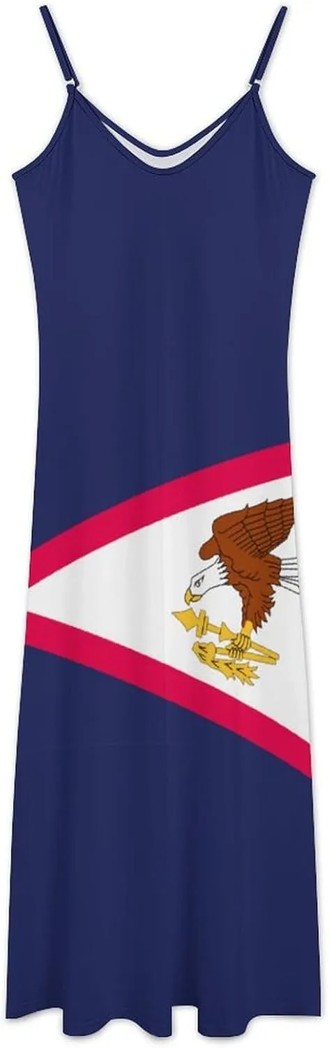 Flag of Bashkortostan Women Summer Camisole Long Skirt, Beach Skirt, Suspender Dress, Fishtail Skirt