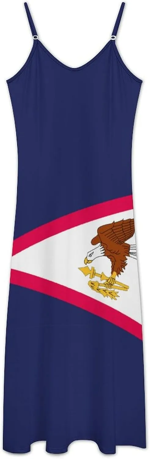 Flag of Bashkortostan Women Summer Camisole Long Skirt, Beach Skirt, Suspender Dress, Fishtail Skirt