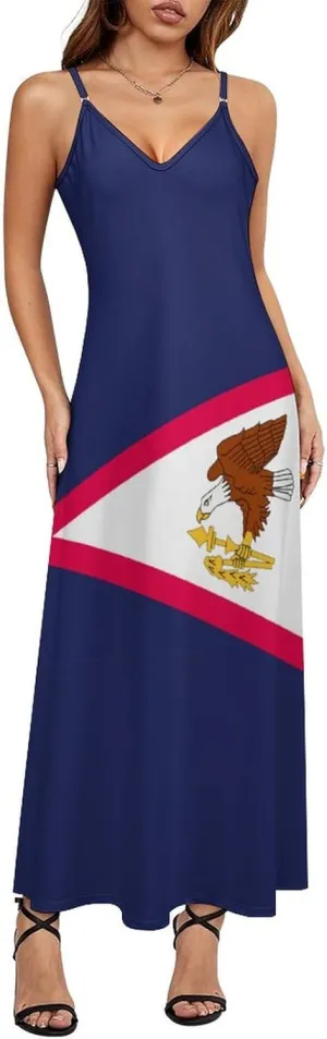 Flag of Bashkortostan Women Summer Camisole Long Skirt, Beach Skirt, Suspender Dress, Fishtail Skirt