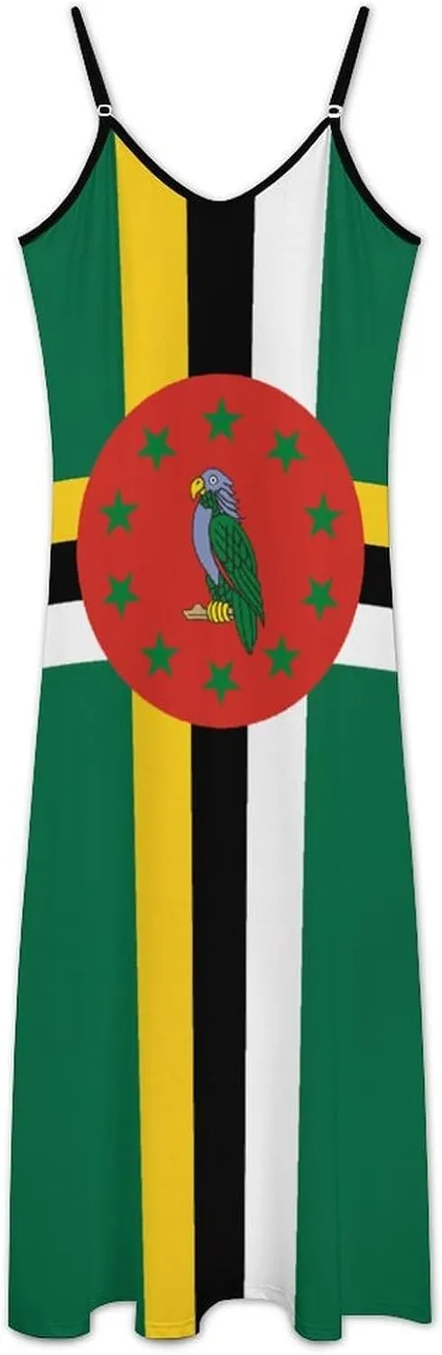 Flag of Burundi Women Summer Camisole Long Skirt, Beach Skirt, Suspender Dress, Fishtail Skirt